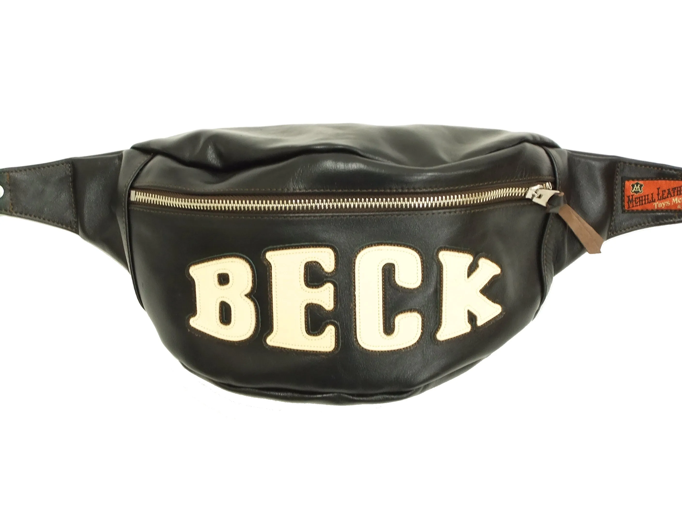 TOYS McCOY BECK Leather Sling Bag Men's Casual Bag Waist Bag TMA1613 Black