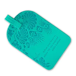 Turquoise Twist Luggage Tag