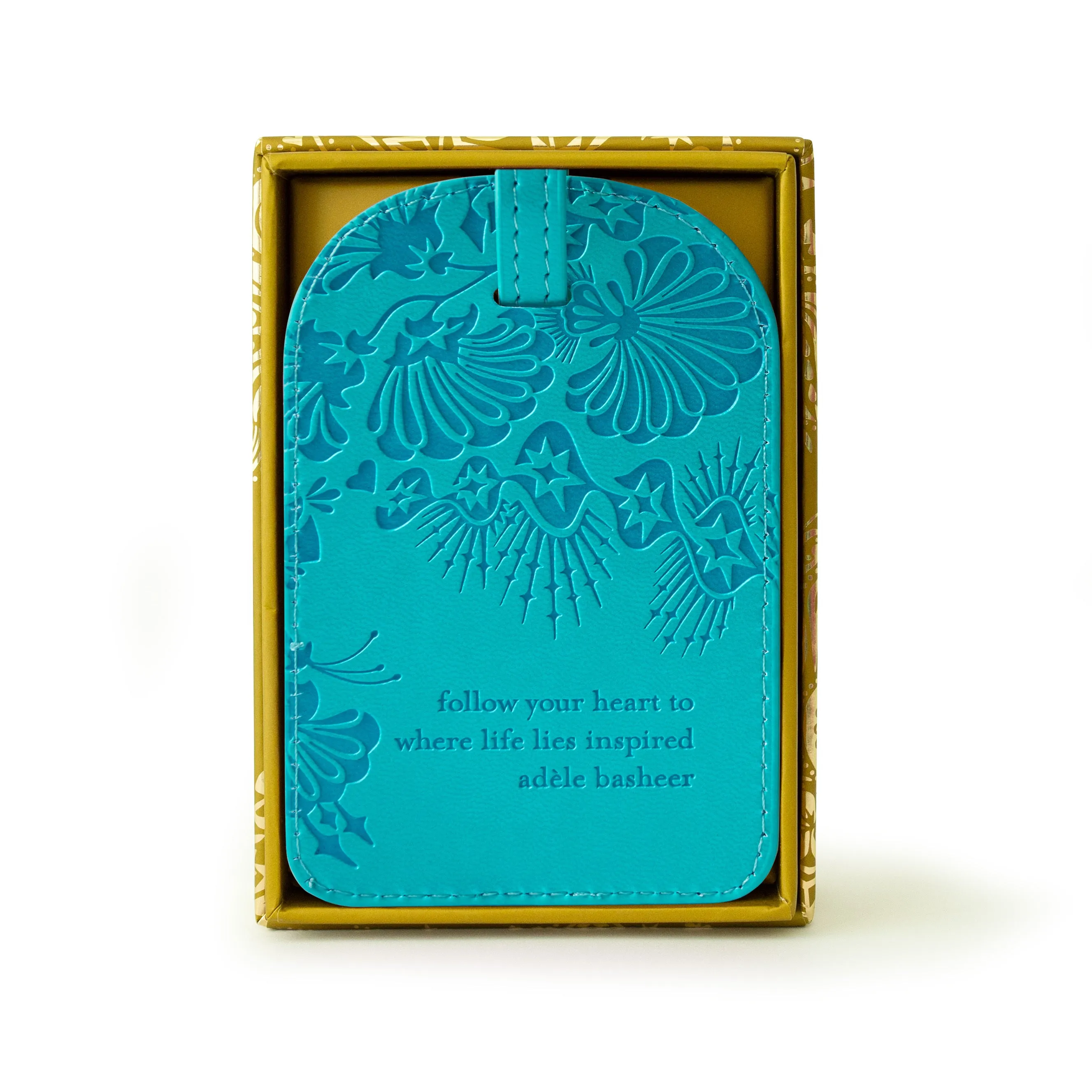 Turquoise Twist Luggage Tag