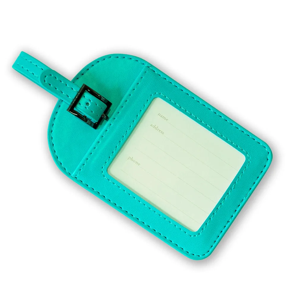 Turquoise Twist Luggage Tag