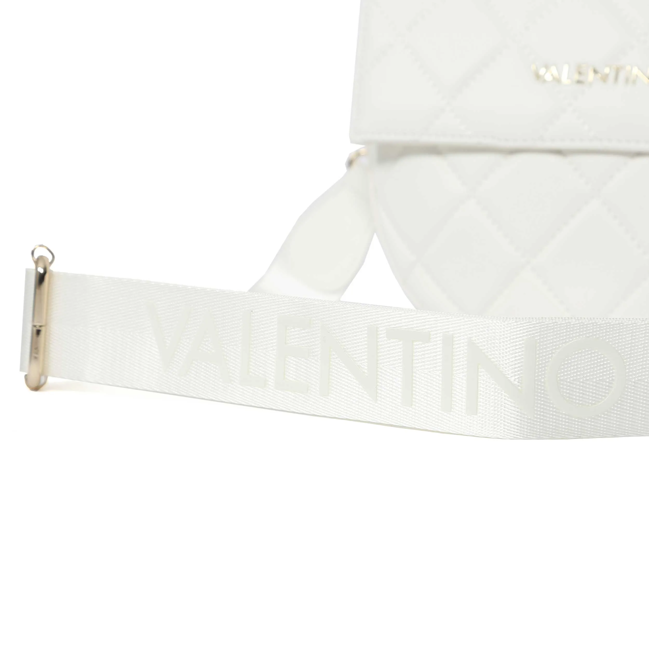 Valentino Bags Bigs Quilt Shoulder Bag in White