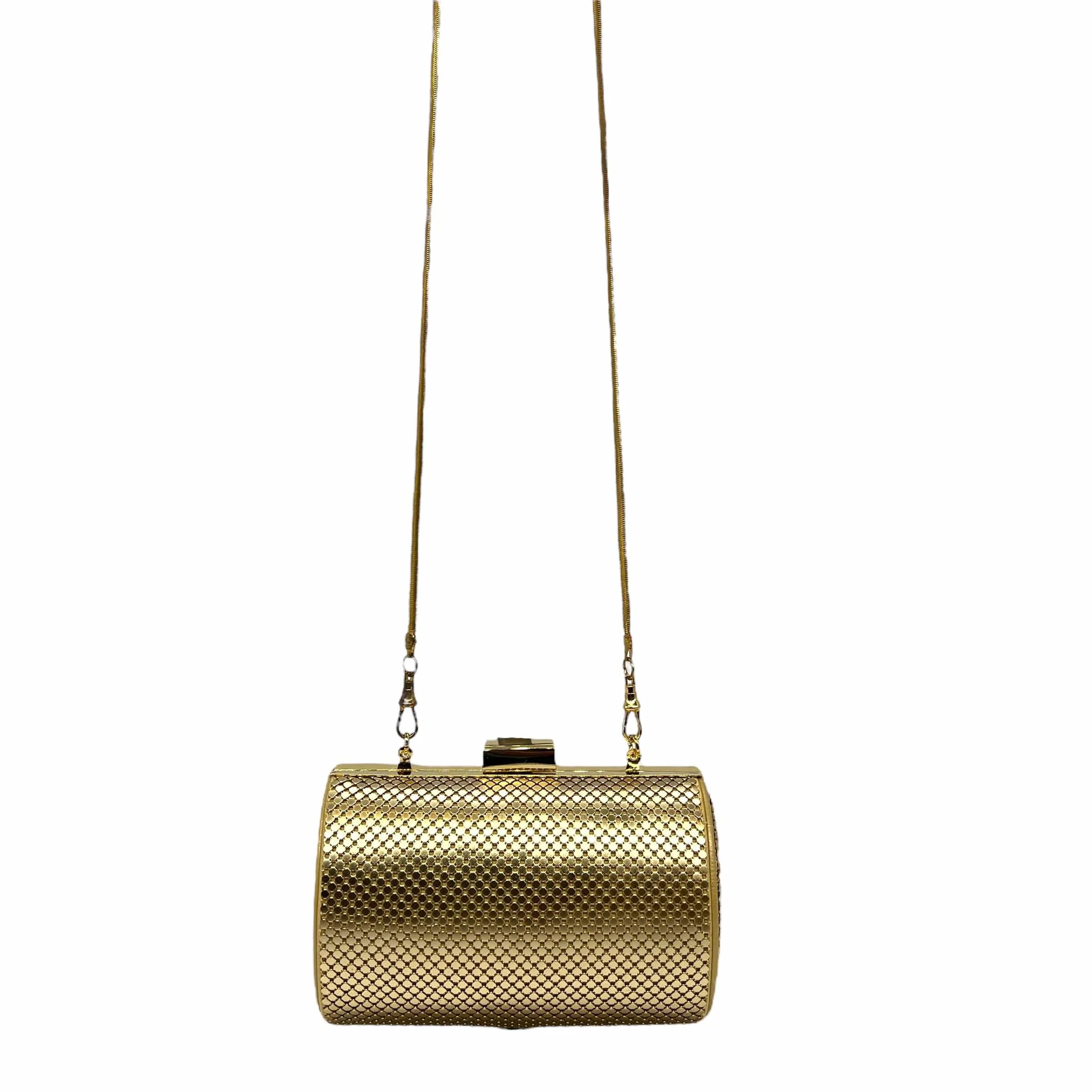 WHITING & DAVIS Mesh Evening Bag - Gold