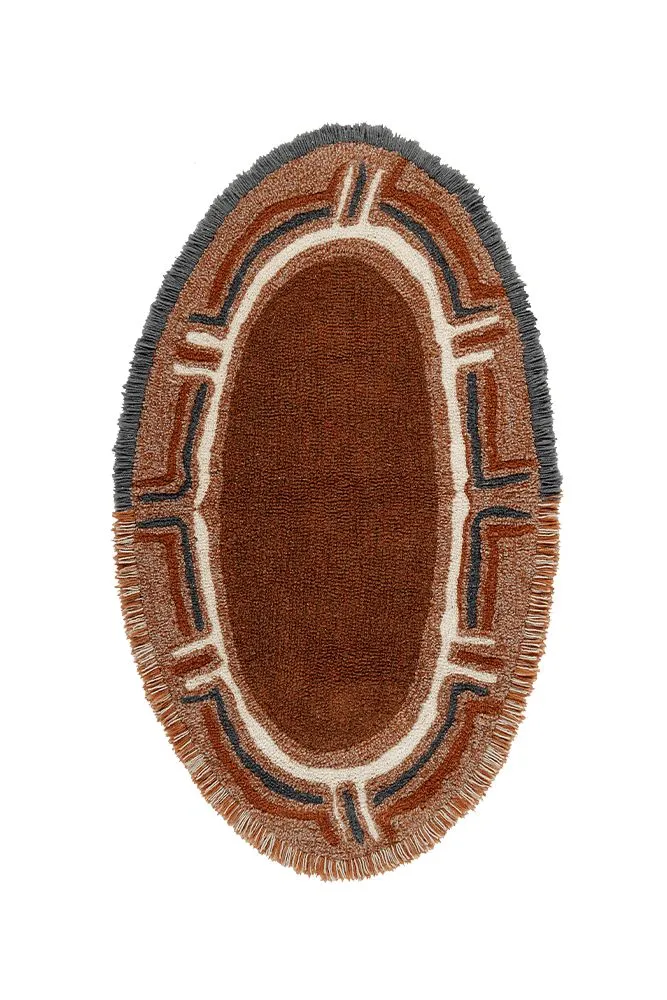 WOOL OVAL RUG KARIBU